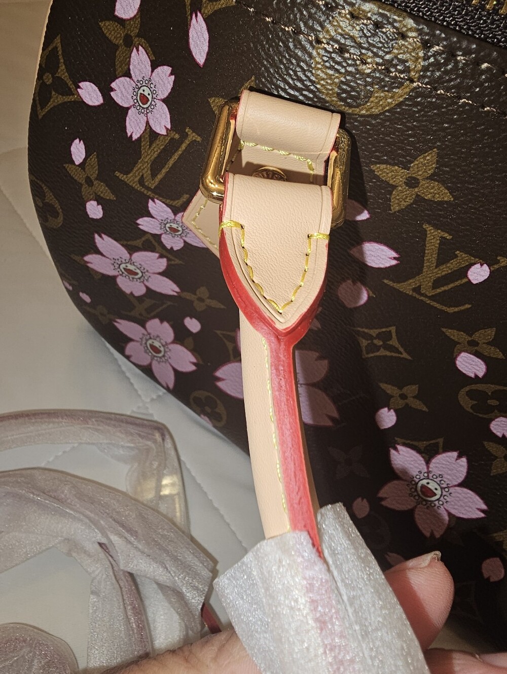 BEAUTIFUL LV x Takashi Murakami Speedy Bandoulière 25 Cherry Blossom Bag - Picture 10 of 16